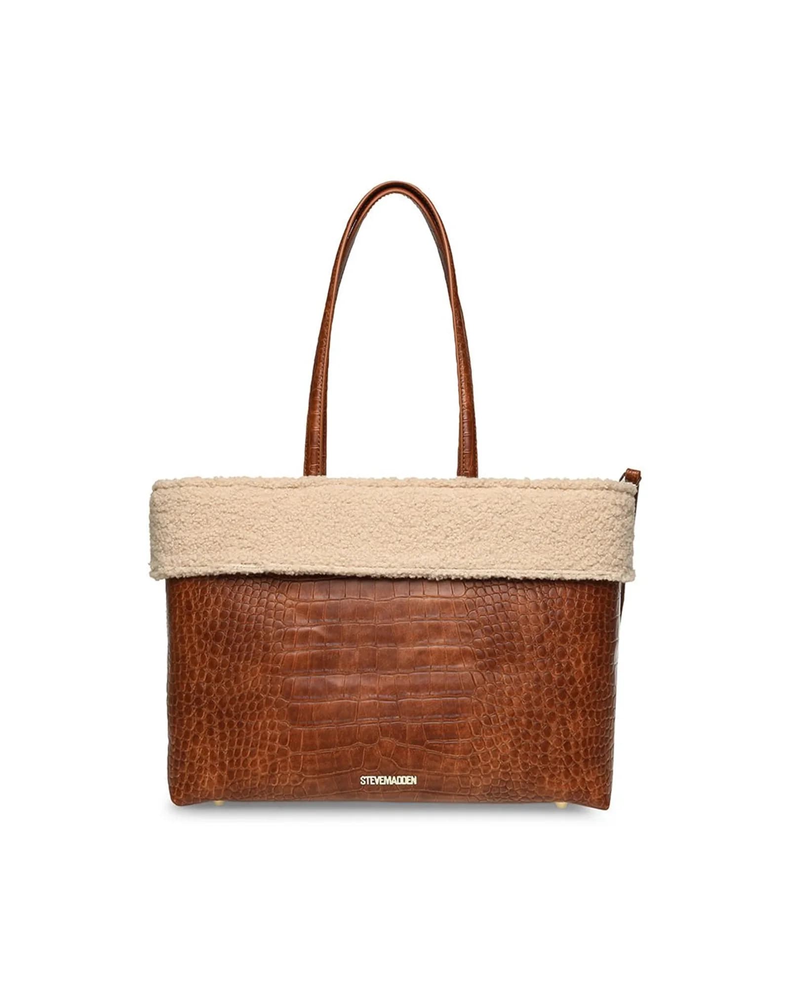 STEVE MADDEN BAMAIA COGNAC TOTE