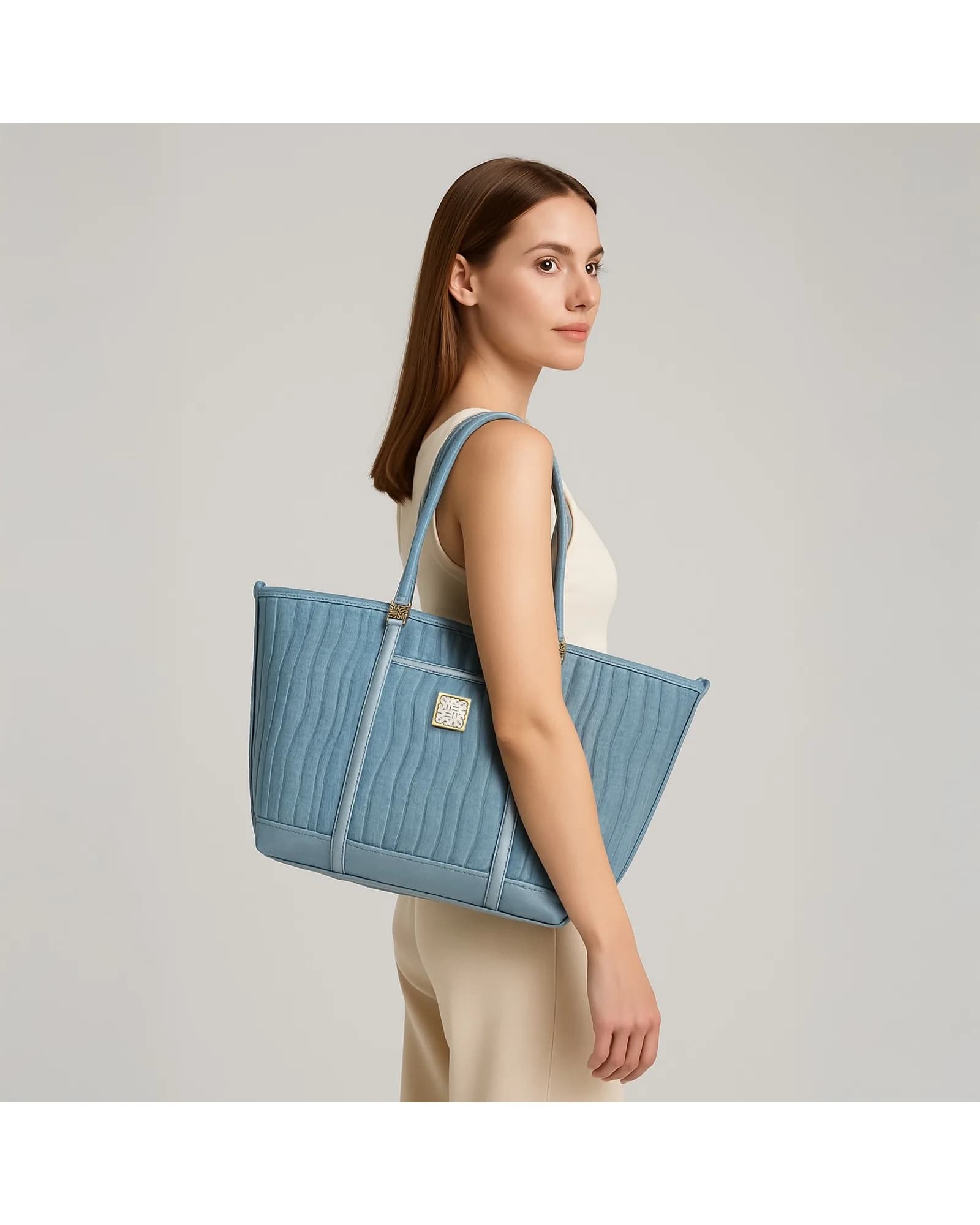 STEVE MADDEN BAKARI DENIM TOTE