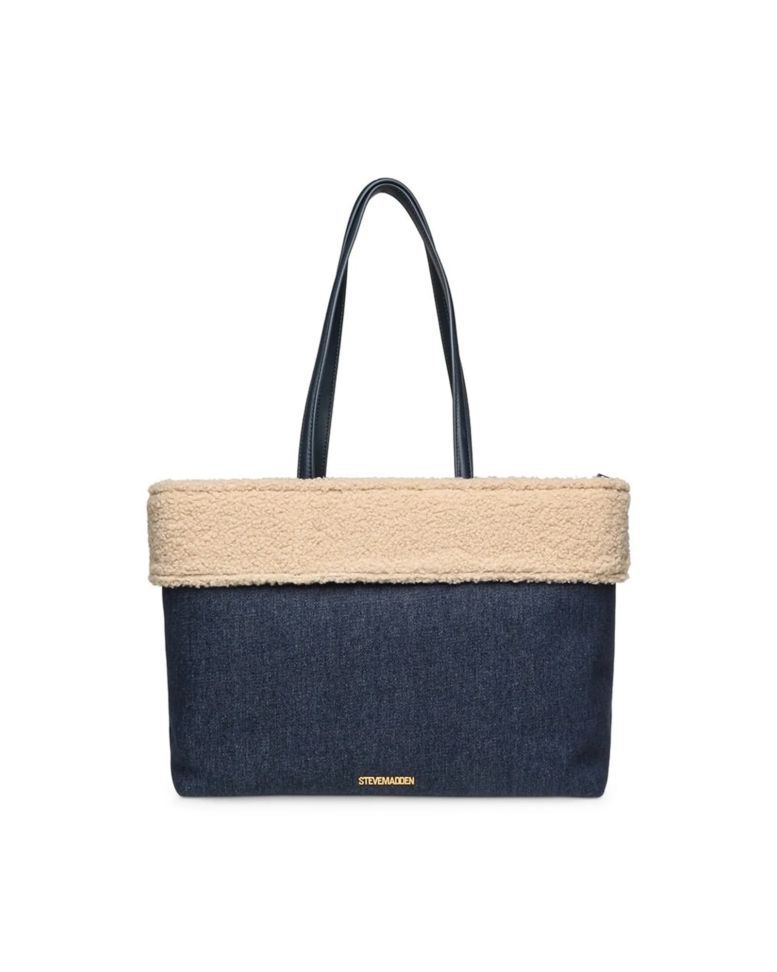 STEVE MADDEN BAMAIA DENIM TOTE
