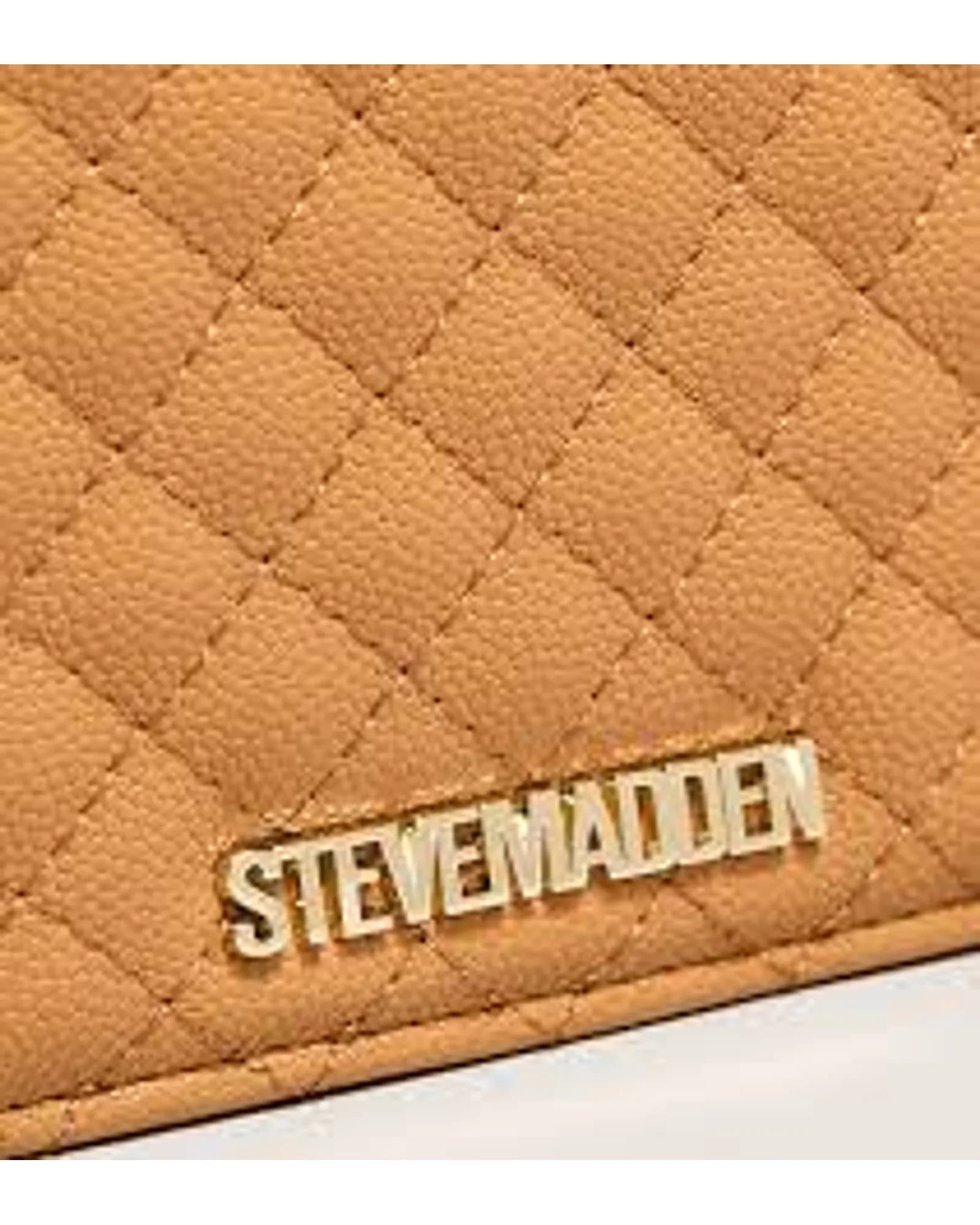 STEVE MADDEN BAMAR-2 CAMEL/GOLD CROSSBODY