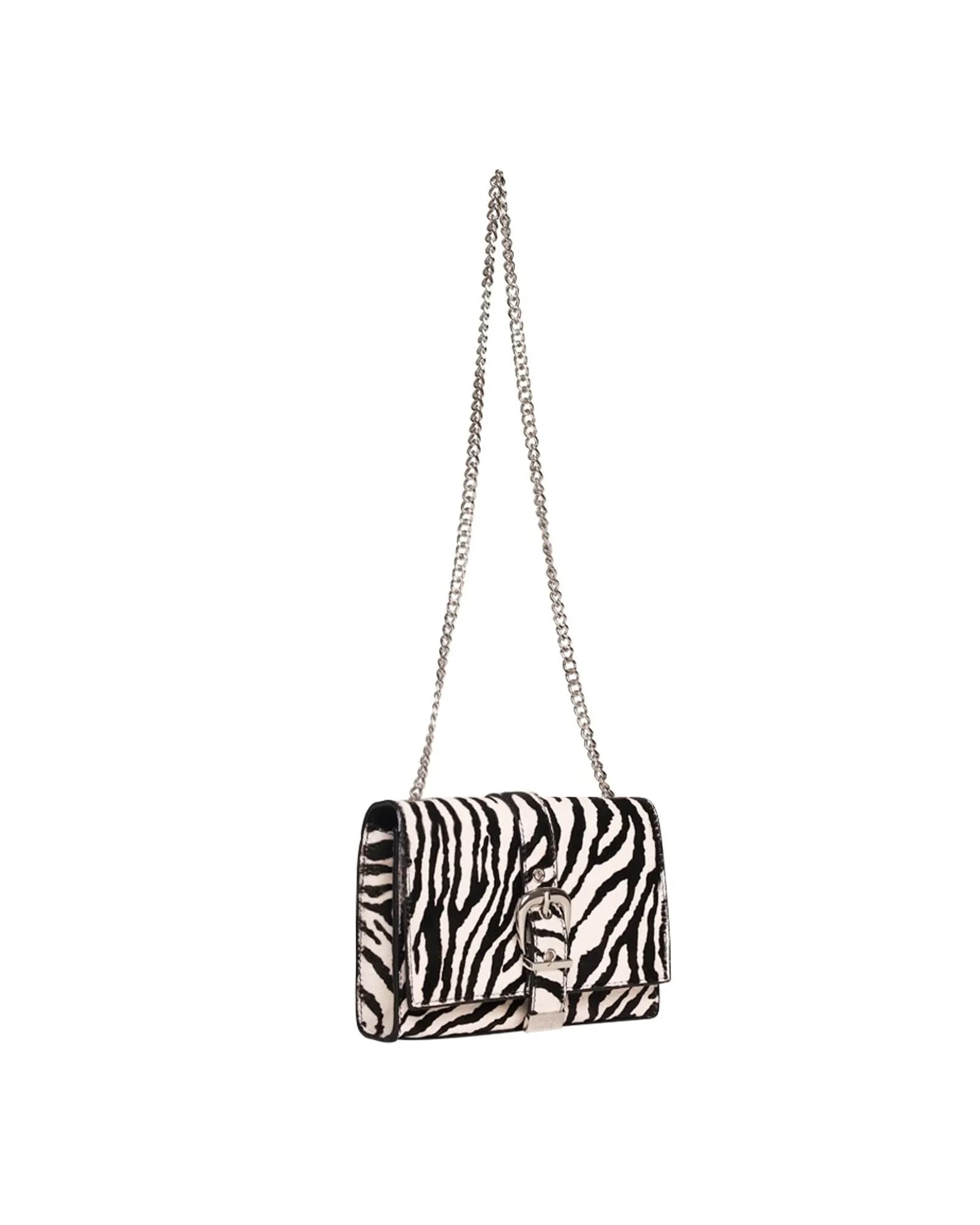 STEVE MADDEN BZETA ZEBRA SHOULDER BAG