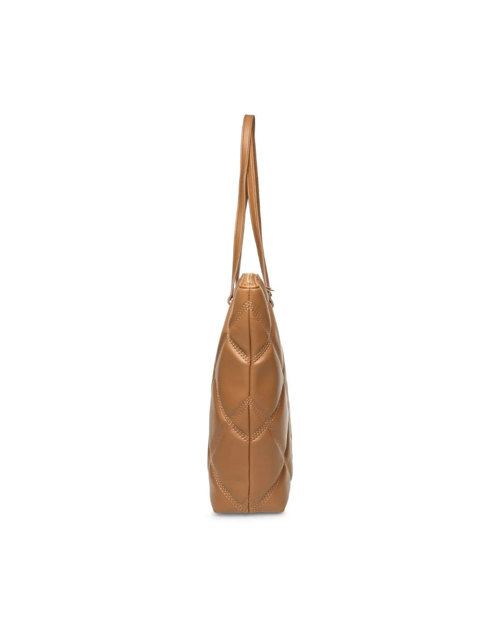 STEVE MADDEN BVUSE CAMEL/GOLD TOTE