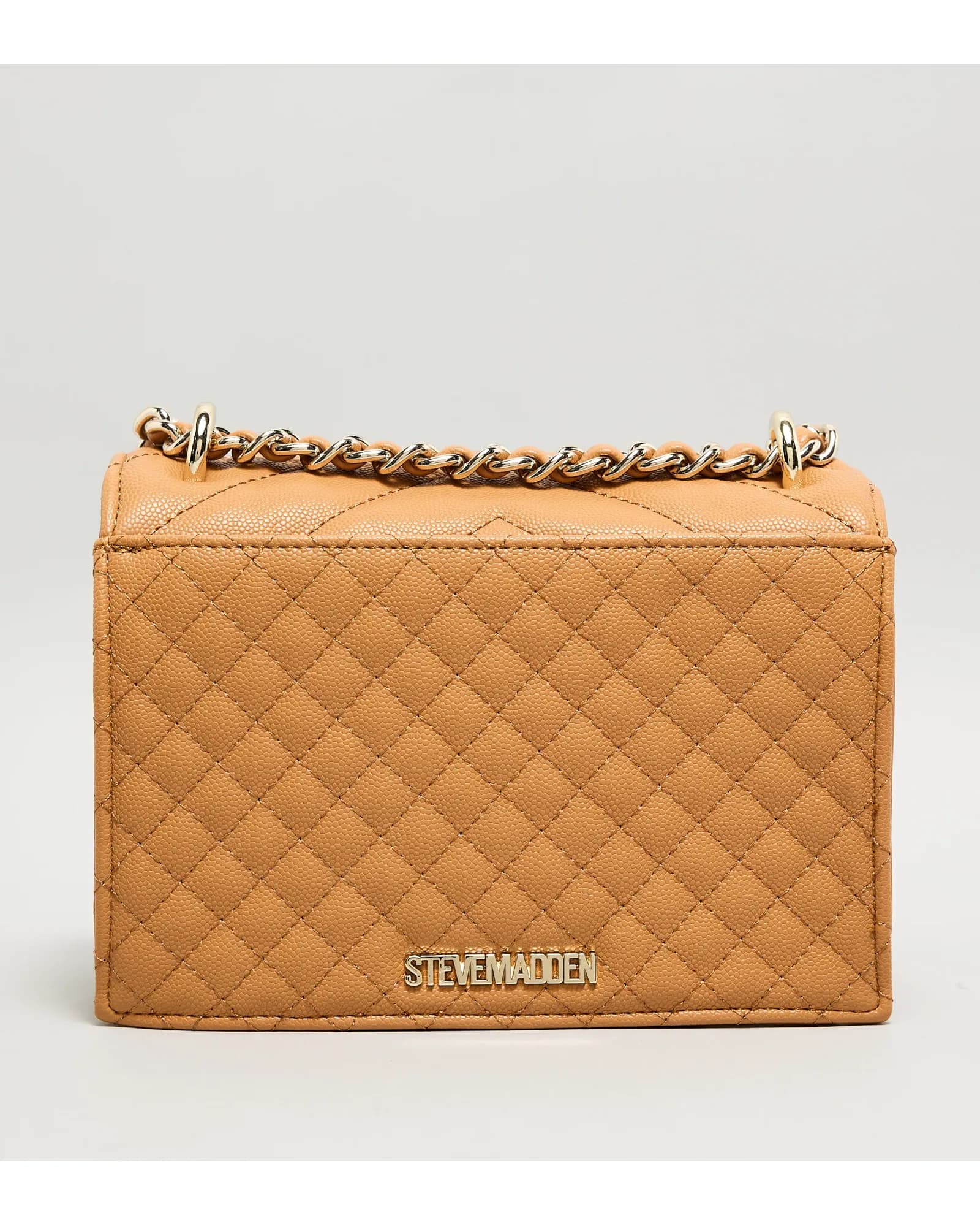 STEVE MADDEN BAMAR-2 CAMEL/GOLD CROSSBODY