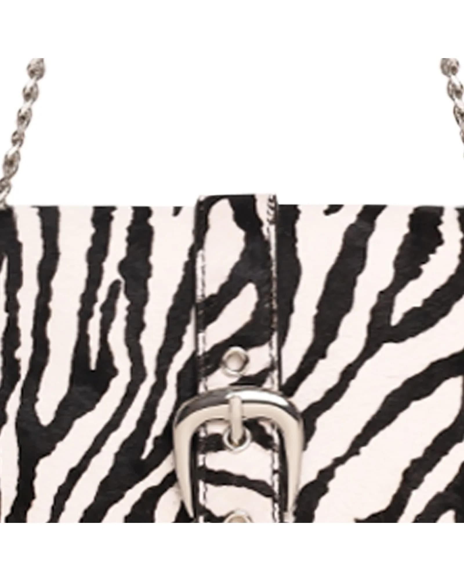 STEVE MADDEN BZETA ZEBRA SHOULDER BAG