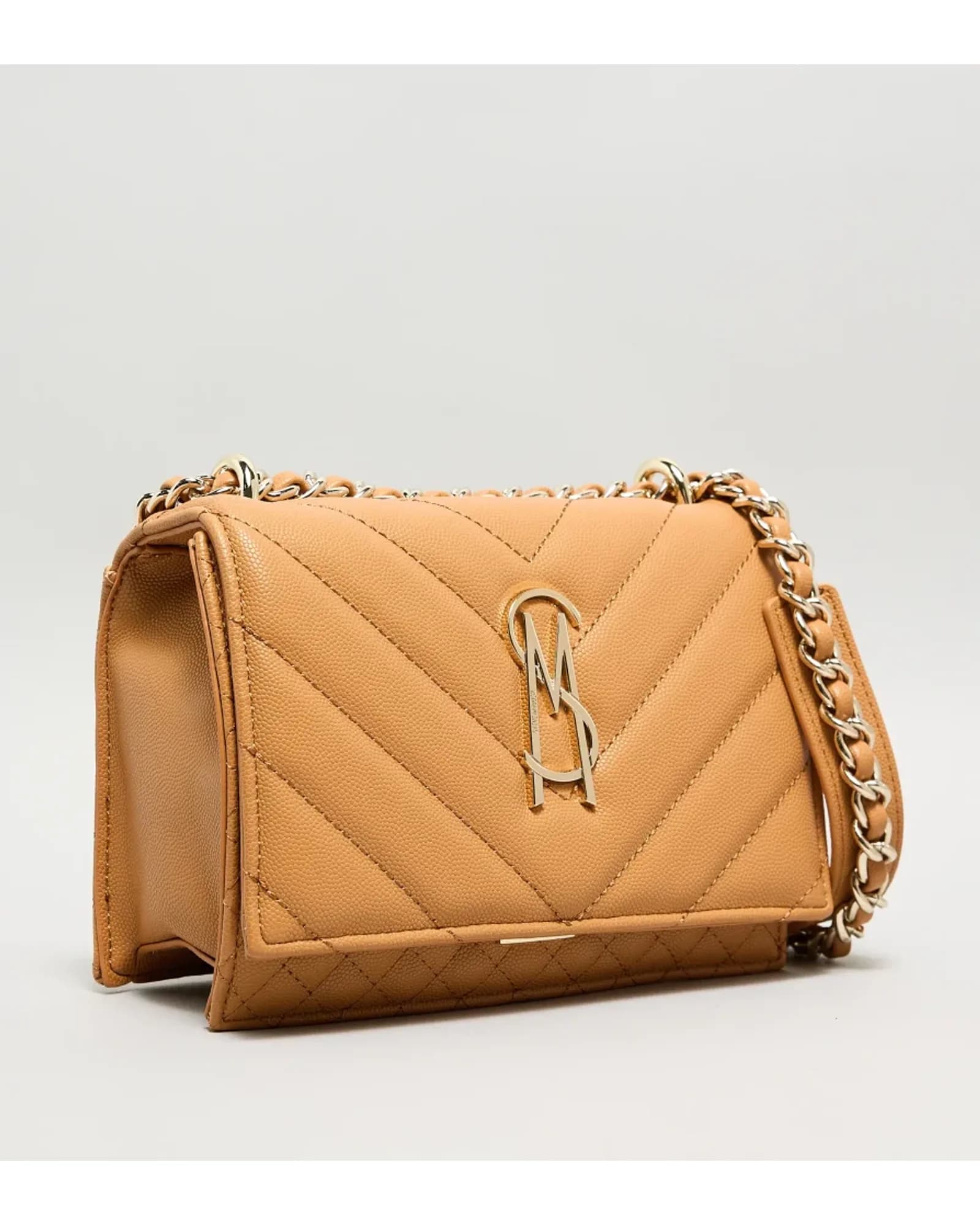 STEVE MADDEN BAMAR-2 CAMEL/GOLD CROSSBODY